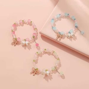 Bracelet d'orchidée de cloche à nœuds super immortels pour les filles avec une décoration fraîche de haute qualité yiwu petit cristal de marchandise