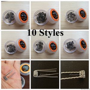 Super Juggernaut Half gespreide gesmolten trap Taiji OPTIMUS PRIME PARALLEL Clapton Twisted Wire Premade Wrap Wires Prebuilt Coils