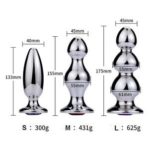 Super grote anale kralen metalen anus pluggen vrouwelijke vagina masturbatie speelgoed seks grote lange long buttplug anale stimulatie dilateur volwassen producten