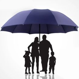 Supergrote opvouwbare paraplu voor drie personen 10-beenversterkte zonnebrandparaplu met UV-bescherming 240301