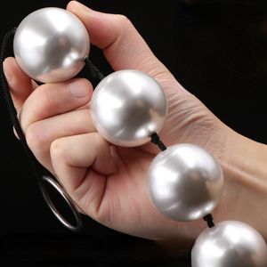 Bouchons anaux en perles Super grandes, perles longues à tirer, boules vaginales, jouets sexy pour femmes et hommes, masturbateur d'anus portatif, extenseur