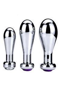 Super grande taille énorme alliage d'aluminium bijou cristal perles anales godemichet anal balle insérer sex toy hommes et femmes produits pour adultes Y1910312046394