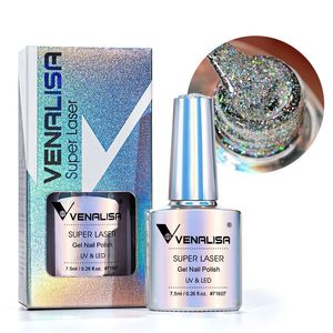 Super Laser Gel Vernis À Ongles Effet Scintillant Étincelant Semi Permanent Couleurs Beauté UV Vernis À Ongles En Gros Ongles Outils