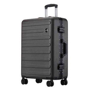 Superlicht aluminium frame rollende bagage aangepaste zakelijke vaste kleur slijtage resistent koffer J220707