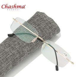 Super léger pliage flexible Mémoire titane verrouillères sans bordure Oculos de Grau1 0 1 5 2 0 2 5 3 0 3 5 Lunettes de soleil 2379