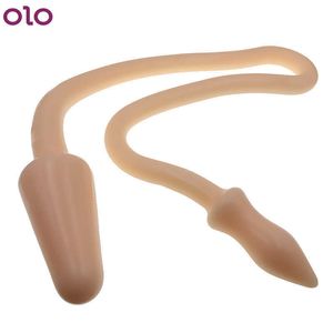 Super Long Dildo 90cm Dual Headed Anal Plug Masajeador de próstata Butt Plugs Juguetes sexuales para lesbianas Gay Parejas Vaginal Anus Dilator X0503