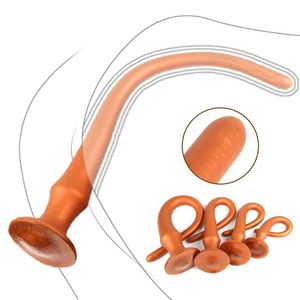 Super lange enorme vagina schaal dildo seksspeeltjes voor vrouwelijke mannelijke anale plug prostaat massage butt plug anus dilator stimulator x0503