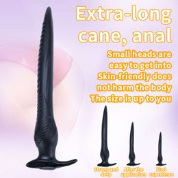 Super Long PVC Anal consolador de prostato Massorger Butt Plug para estimulación Anus Sexy Toys Dilator Big para una tienda Sexy Sexy Shop