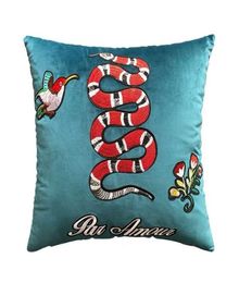 Super Luxury Designer Broidery Signage Pillow Cushion 4545cm et 3050cm Home and Car Decoration Creative Christmas Gift New AR9273361