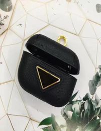 Super luxe PD Business écouteur simple Triangle d'or matériel étui pour AirPods Pro Air Pods2 iPods 3 couverture téléphone accessoire sac627313879