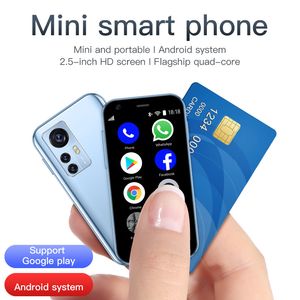 Desbloqueado Super Mini Android Smart Phones originales Google Play MTK6580 Quad Core 1GB RAM 8GB ROM 2.0MP Celular de tarjeta SIM Dual Sim Teléfono móvil