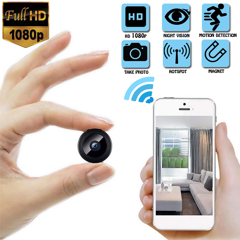 Super Mini -Kamera 1080p Wireless WiFi IP -Kamera Smart Home Security IR Night Magnetic Wireless kleiner Camcorder -Überwachungskameras Video -Rekorder