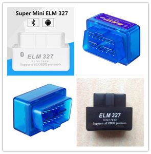 Super Mini ELM327 Bluetooth OBD2 V21 Autodetector ontwikkeld draadloze scangereedschap ELM 327 BT OBDII Code Diagnostic1489404