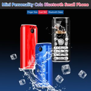 Super Mini Celular K8 Pulsador Teléfono móvil Dual Sim Bluetooth Marcador GSM Teléfonos celulares Cámaras 1.0 pulgadas Manos Teléfono Celulares MP3 Los teléfonos celulares más pequeños de China