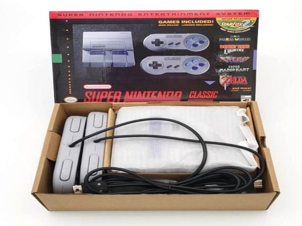 Super Mini Nostalgic Host Game Consoles 21 jeux vidéo TV Player Handheld pour SNES 16 Bit Gamesole avec Retail Boxs5784572