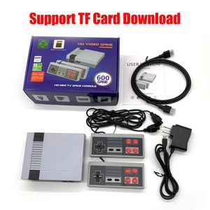 Super Mini Console de jeu rétro avec deux contrôleurs Classique HDMI TV Out Lecteurs de jeux vidéo à domicile Intégré 600 8 bits Prise en charge de la carte TF Jeux de téléchargement pour SFC SNES NES