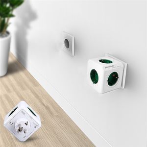 Super Mini prise murale prise ue pratique prises murales prise Cube d'alimentation avec adaptateur 5 prises 250V 16A pour la maison/bureau