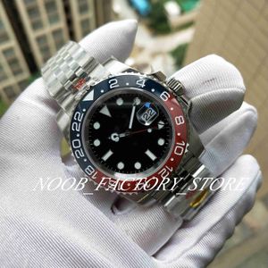 Super 5 Star Factory Montre Homme 40MM Rouge Bleu Lunette Céramique Automatique Cal.3285 Mouvement Hommes V12 904L Bracelet Acier Pepsi 40MM Montres de Plongée Saphir Lumineux