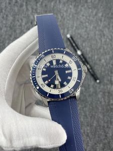 Super océan dominant masculin de montres en céramique jante électroplate à échelle bleu cadran bleu 42 mm Mouvement mécanique Automatique