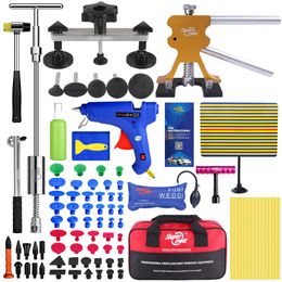 Super pdr Auto Body Repair Kit Verf minder Uitdeuken Gereedschap T Puller Glijhamer Set236O