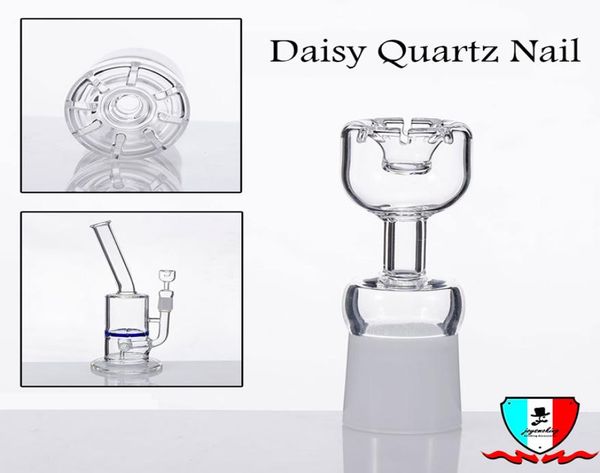 Super promotion Spear Head Style Nail de quartz sans DOMESS avec 8 fentes pour Glas Bong Dab Rigs9983939