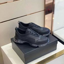 Super qualité 1.1 hommes Cloudbust Air Sneakers Chaussures Transparent en caoutchouc Chunky Sole Runner Sports Blanc Black Treat Tissu Fabric