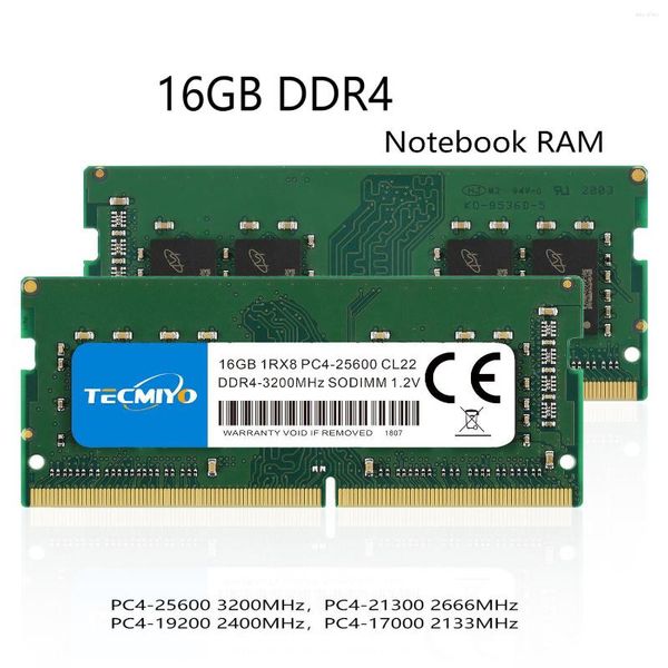 Supercalidad 16GB DDR4 Notebook Memoria RAM PC4-25600 3200MHz PC4-21300 2666MHz PC4-19200 2400MHz PC4-17000 2133MHz Laptop