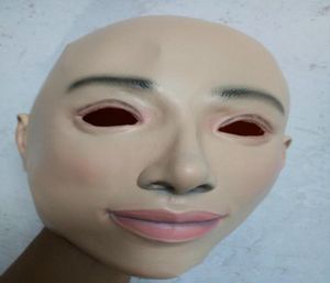 Masque de masque de latex féminin super qualité Masques Cosplay Costume de masque complet Costume Halloween Cosplay Crossdress Skin Mask Femal3105057
