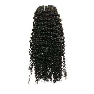 Super kwaliteit kinky krullende clip in hair extensions 100% Remy Braziliaans haar 120G/set 1# 1b# 2# 4# 6# 8# 27# 18#