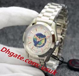 Super kwaliteit heren horloge heren horloge blauwe wijzerplaat AQUATERRA 150M Worldtimer Limited horloge 41 mm oceaan automatisch mechanisch uurwerk herenhorloges