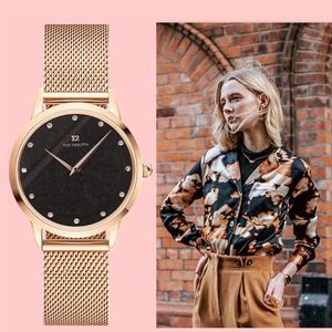 Super kwaliteit Nieuwe luxe dameskwarts Watch 316L Steel Lady New Fashion Crystal DW Clock 32mm Die Montre Femme met Box267T