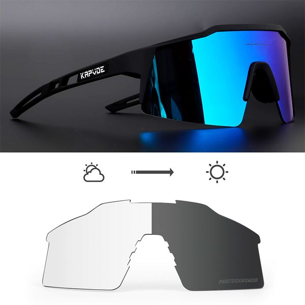 Photochromisme de Super Quality Peroues cyclables Lunes de vélos extérieures 2 Lens UV400 Lunettes de soleil Bike Men Women Femmes Mtb Goggles avec des lunettes de soleil A5RQ A5RQ