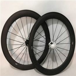 Super quality rova carbon bike wheels UD matt finished clincher/tubular 50mm 700C 23mm wide bicycle carbon wheels white/black decal wheelset