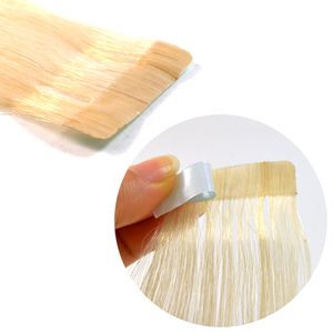 SUPER QUALITY Tape In Hair Extensions Indian Remy Double Drawn PU Hair Extension100g 40pcs 14 '' 16 