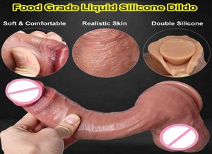 Super réel cutané silicone gros gode énorme succule réaliste tasse de tassement mâle pénis artificiel pénis bite toys pour femmes vaginal2932740458