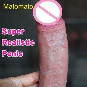 Super réaliste Soft Big Dildo bon marché petit pénis en silicone vibratrice bite anal toys sexy hommes femmes gay sangle