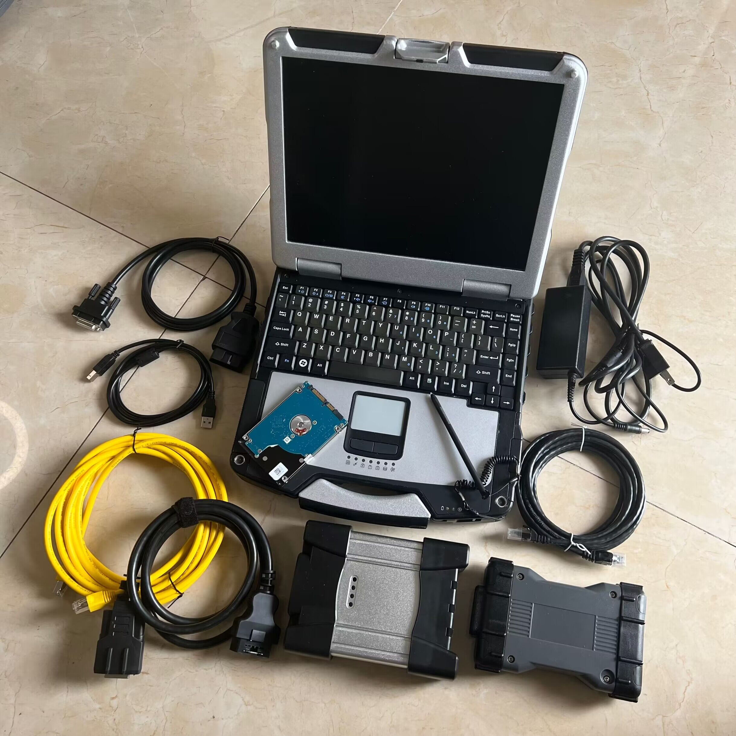 Super SD C6 Multiplexer med HDD 2TB V2023-programvara för BMW ICOM Next MB Star Diagnosis Tool med CF-31 Laptop I5CPU Toughbook