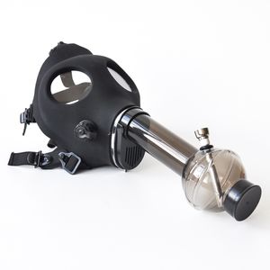 Super siliconenmasker creatief acryl rookpijp gas masker pijpen acryl bongs tabak shisha pijp water bong