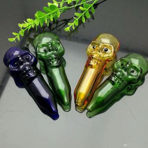 Super Skull Ghost Head Glass Pipe Glass Bongs Burner Pipes Water Rigs Roken