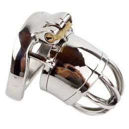 Super petite cage de chasteté en acier inoxydable avec anneau anti-arrêt ceinture de chasteté masculine jouet sexuel homme