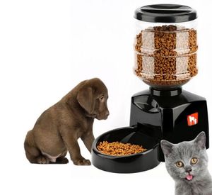 Super intelligente animal de compagnie Automatique 55 litres Large Timer Automatic Pet Dog Cat Feeder Portion Portion Control8910576