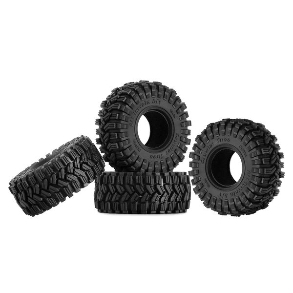 Super Soft Sticky All Terrain 1.0 Wheel Tires King Trekker 58*24 mm para 1/18 1/24 RC Crawler SCX24 AX24 TRX4M (T1017)