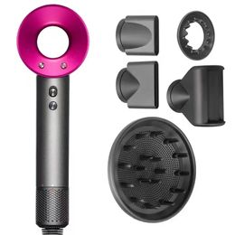 Sèche-cheveux électrique super rapide Ionic professionnel 5 en 1 Salon Blow Puissant Voyage Homeuse Souffleur de vent froid et chaud Températures professionnelles Soins BlowDryer Dy