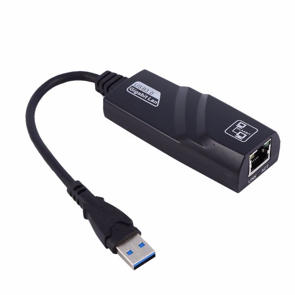 Livraison gratuite Super Speed USB 3.0 vers RJ45 Adaptateur Gigabit Ethernet Adaptateur réseau Filaire Lan pour MacBook