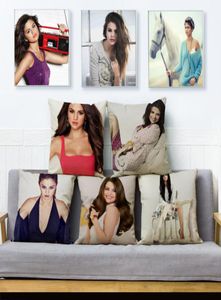 Super Star Selena Gomez coussin de coussin couvertures oreillers de linge 4545 cm