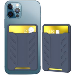 Super fort aimant magnétique collant portefeuille étui Silicone porte-carte support de téléphone pour téléphone 12 iPhone 13 série béquille