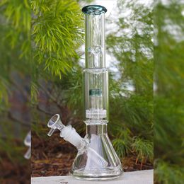 Super épais 12 pouces Bong Matrix Pipe d'eau en verre transparent 15 mm de narguilé de bécher USA