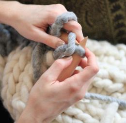 Fils Super épais pour couverture d'écharpe, fil tricoté de haute qualité pour chapeau épais pour tricot à la main, fil mélangé de laine (250 g/lot)