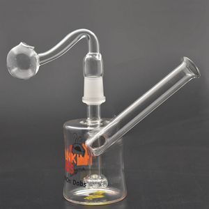 Super gebruiksvriendelijke Fab Egg Glass Oil Burner Bong Matrix Perc 14 mm Joint Smoking Water Pipe Recycler Beaker Bong met Glass Oil Burner Pipe Goedkoopste prijs