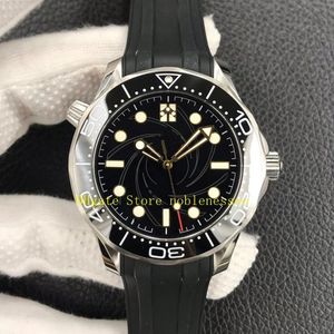 Super VS Factory Cal 8806 automatisch uurwerk horloge heren 42 mm zwarte wijzerplaat keramische bezel 300M 007 Limited Edition saffierglas172e